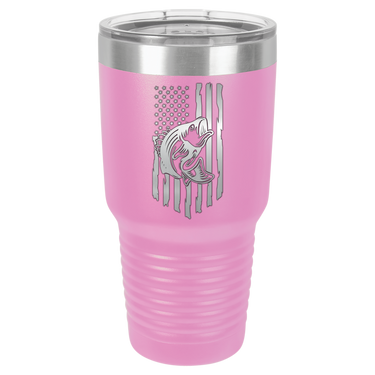 Rustic Us Flag Design Tumbler